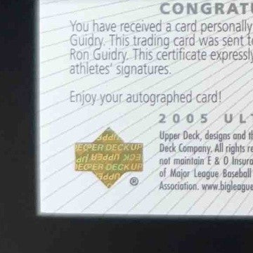 2005 Ultimate Signature Signs of October Autograph Steve Garvey Ron Guidry /250