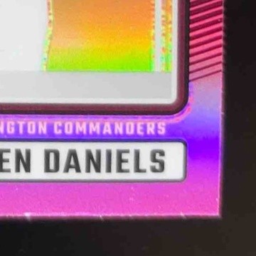 2024 Panini Donruss Jayden Daniels RC Optic Rated Rookie Preview Pink Commanders