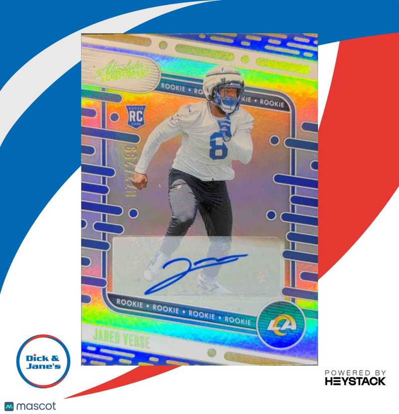 2024 Panini Absolute Jared Verse Signature Rookies Spectrum 71/299