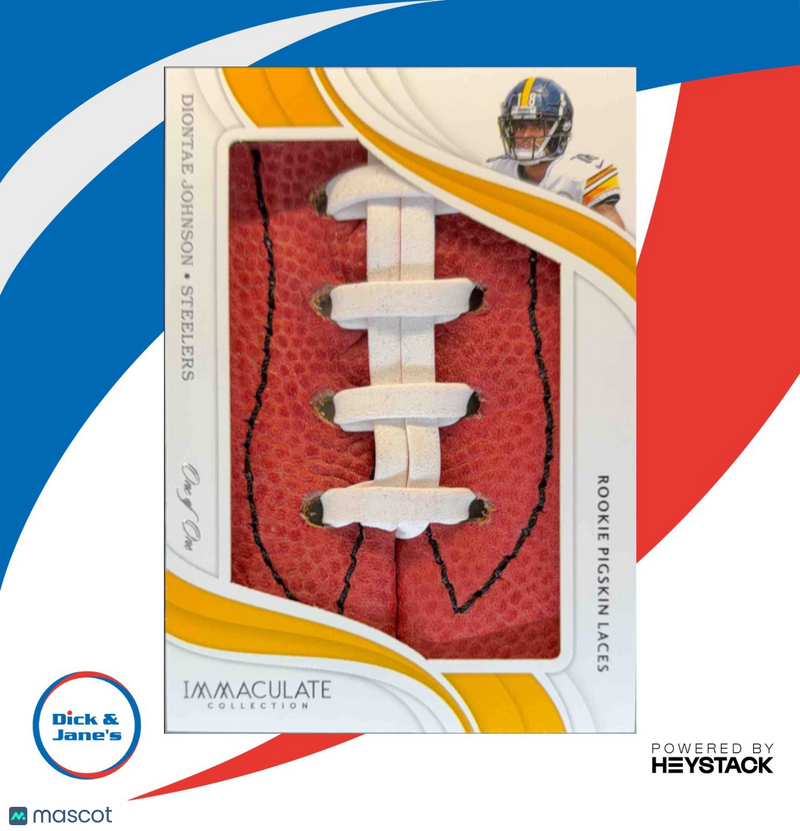 2019 Panini Immaculate Collection Diontae Johnson Rookie Pigskin Laces 1/1 RC