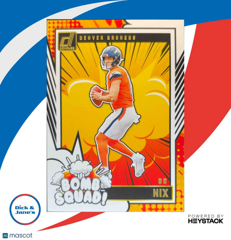 2024 Panini Donruss Bo Nix Bomb Squad
