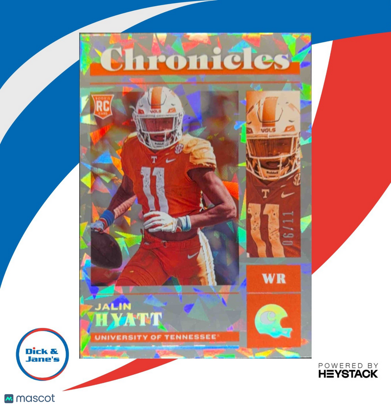 2023 Panini Chronicles Draft Picks Jalin Hyatt Cracked Ice /11