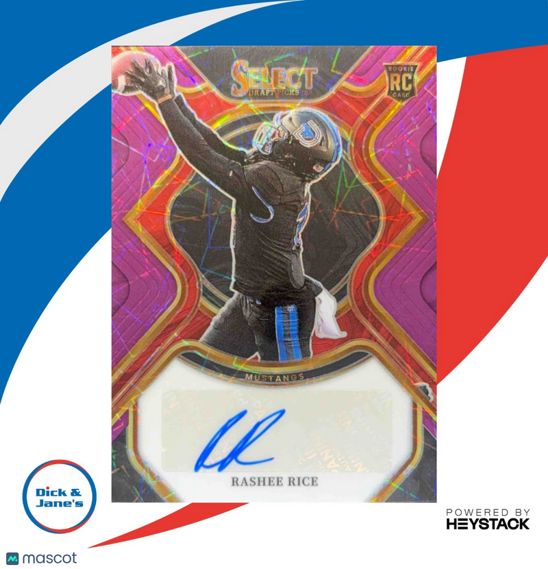 2023 Select Draft Picks Rashee Rice Rookie SIgnatures Purple Lazer Prizm 16/25