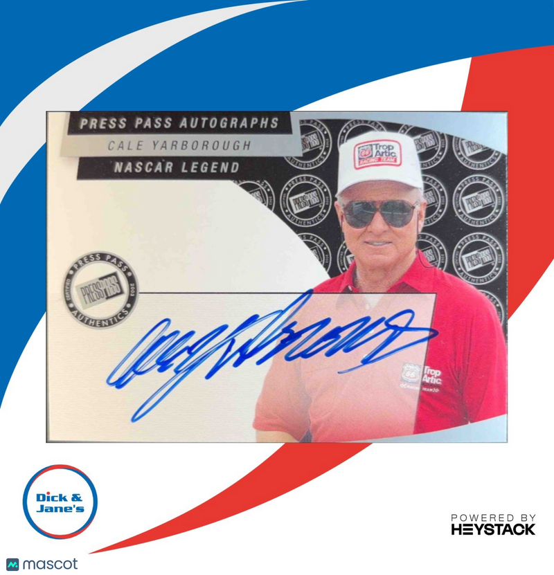 2003 Press Pass Autographs NASCAR Legends Cale Yarborough Signature