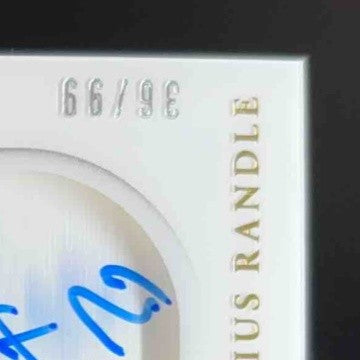 2019-20 Immaculate Collection Julius Randle Shadowbox Signatures /99 Auto Knicks