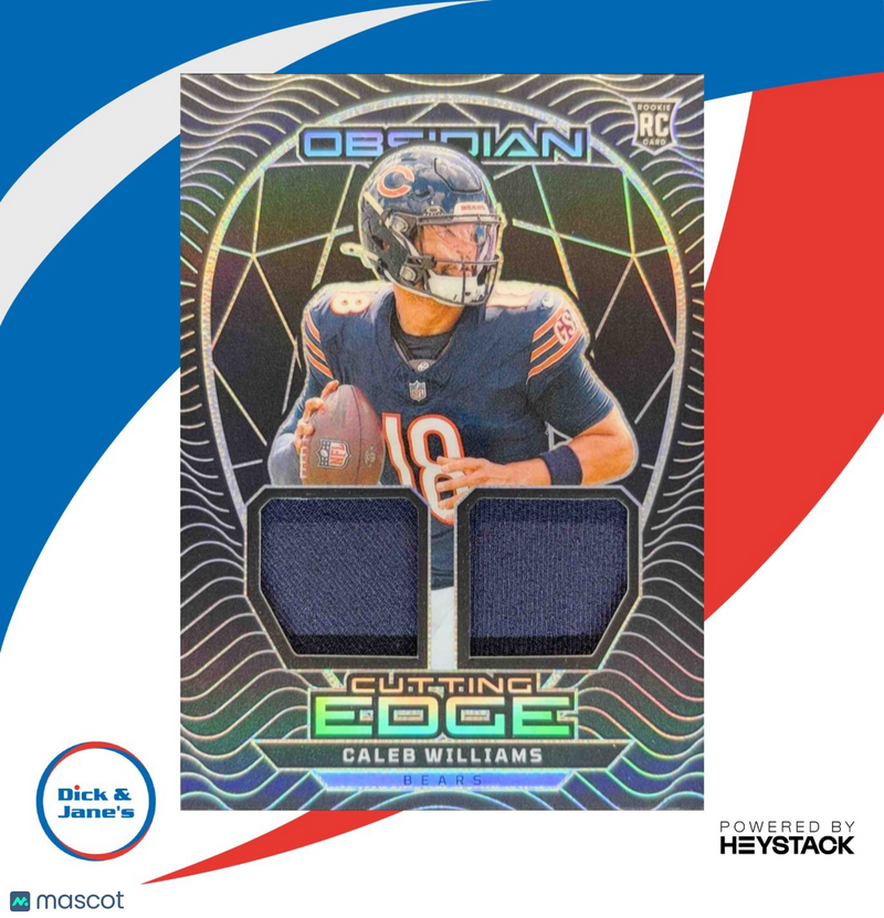 2024 Panini Obsidian Caleb Williams Cutting Edge Materials Memorabilia RC