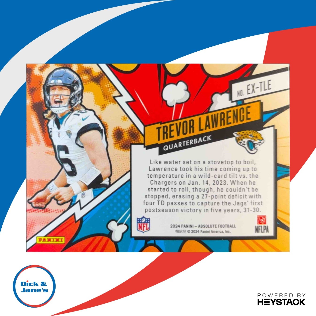 2024 Panini Absolute Trevor Lawrence Explosive #EX-TLE