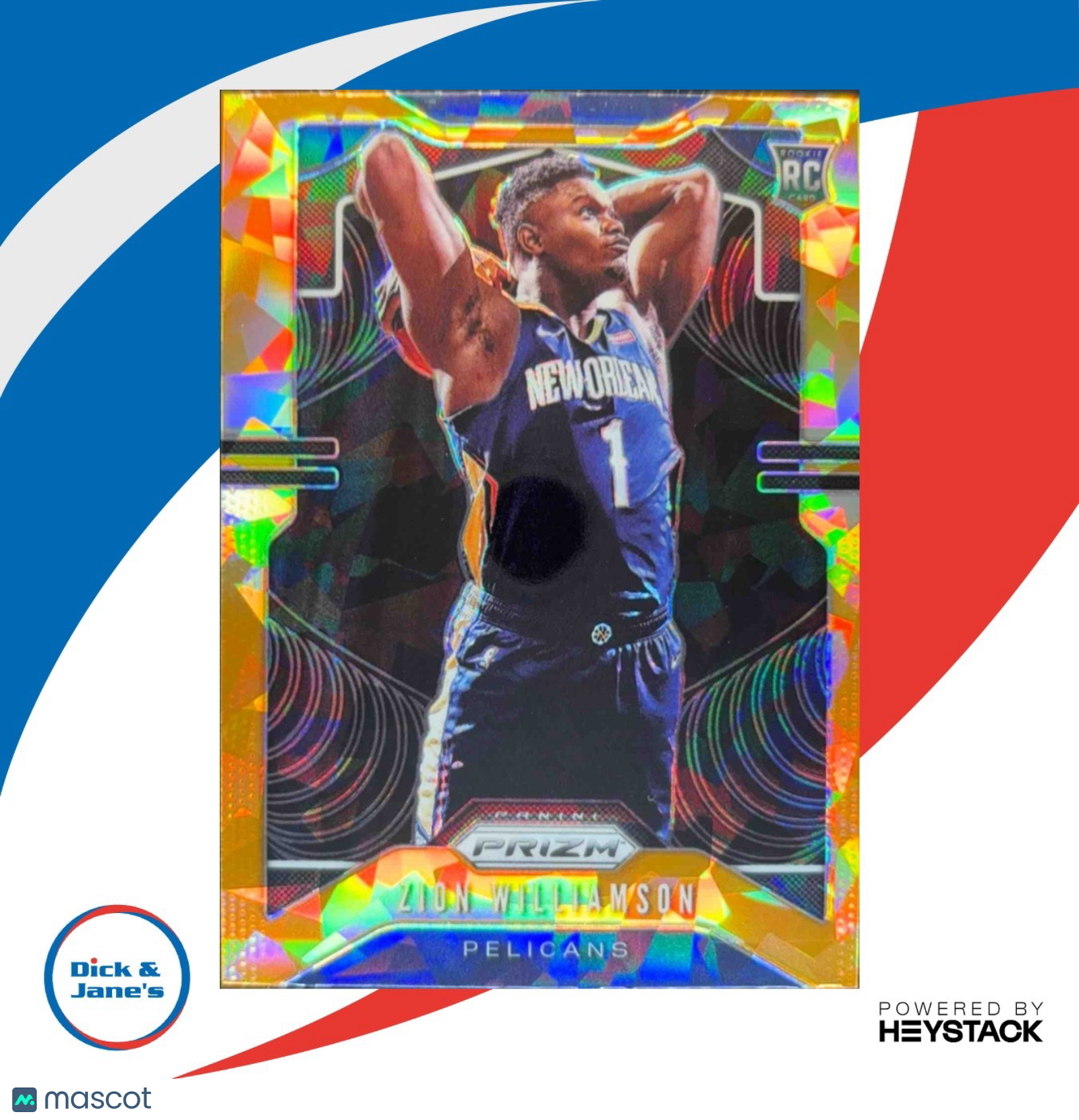 2019-20 Panini Prizm Zion Williamson #248 RC New Orleans Pelicans
