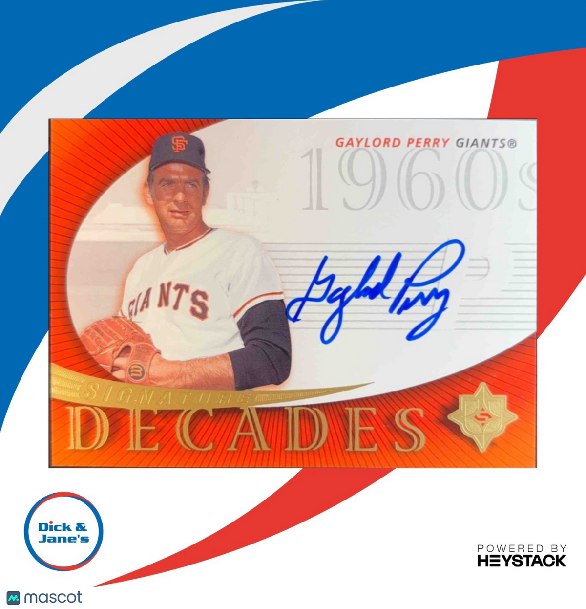 2005 Ultimate Signature Decades #GP Gaylord Perry Autograph San Francisco Giants