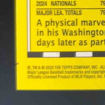 2025 Topps James Wood 1990 Chrome Silver Pack #T90C-55 RC Washington Nationals