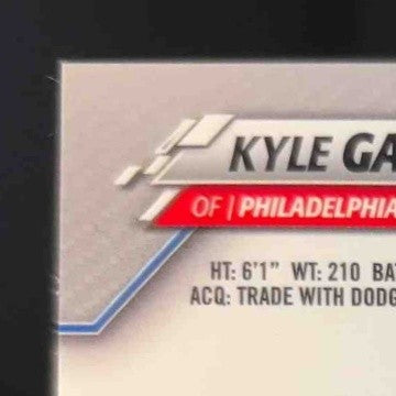 2020 Topps Chrome Update Kyle Garlick Auto Gold 49/50 USA Philadelphia Phillies