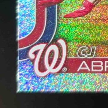 2025 Topps CJ Abrams Sandglitter #122 Washington Nationals