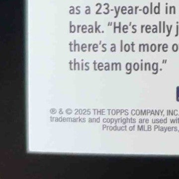 2025 Topps CJ Abrams Sandglitter #122 Washington Nationals