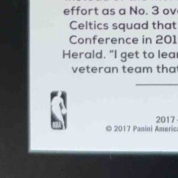 2017-18 Panini Hoops Jayson Tatum