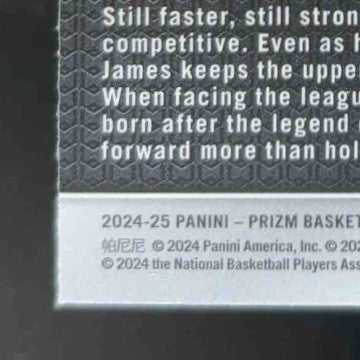 2024-25 Panini Prizm LeBron James Silver