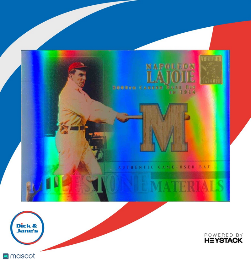 2002 Topps Tribute Nap Lajoie Milestone Materials