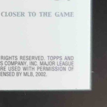2002 Topps Tribute Nap Lajoie Milestone Materials