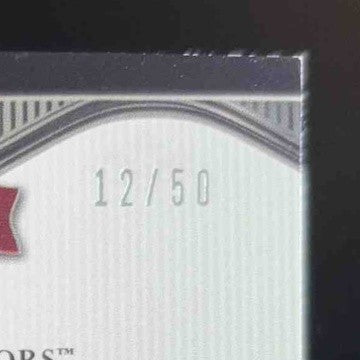 2009 Topps Walter Johnson Legends of the Game Nickname Letter Patch 12/50