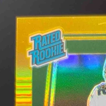 2021 Panini Donruss Optic Michael Carter Gold 7/10 #235 RC New York Jets