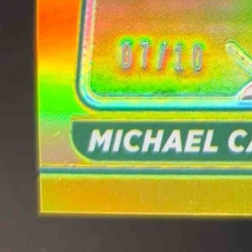 2021 Panini Donruss Optic Michael Carter Gold 7/10 #235 RC New York Jets