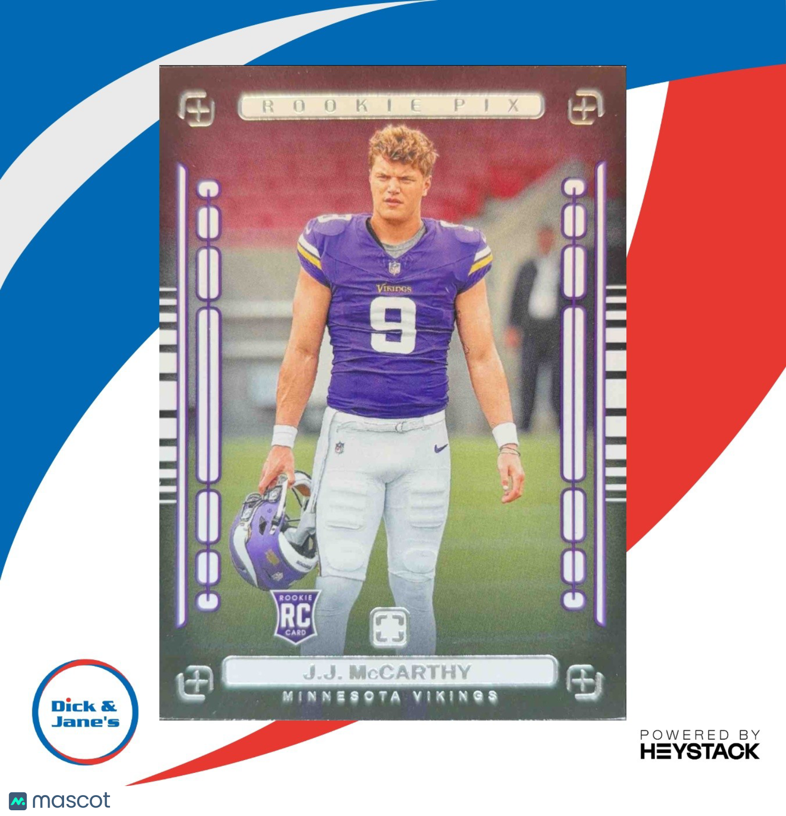 2024 Panini Photogenic J.J. McCarthy Rookie Pix #9 RC