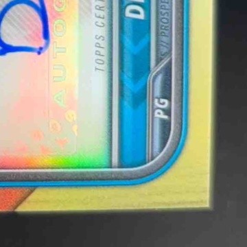 2021-22 Bowman Chrome University Dior Johnson Prospect Auto Gold 25/50 #BCPA-DJ