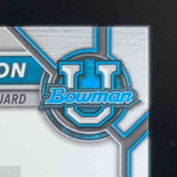 2021-22 Bowman Chrome University Dior Johnson Prospect Auto Gold 25/50 #BCPA-DJ