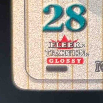 2001 Fleer Tradition Glossy Nameplates Patch Fred Taylor Jacksonville Jaguars