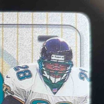 2001 Fleer Tradition Glossy Nameplates Patch Fred Taylor Jacksonville Jaguars