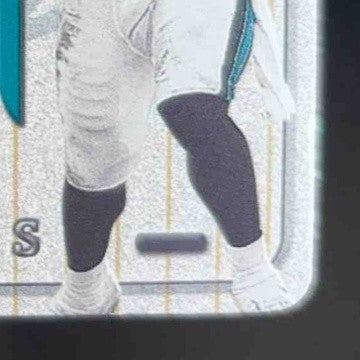2001 Fleer Tradition Glossy Nameplates Patch Fred Taylor Jacksonville Jaguars