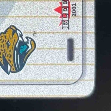 2001 Fleer Tradition Glossy Nameplates Patch Fred Taylor Jacksonville Jaguars