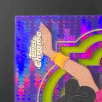 2024 Topps Chrome Sapphire Disney Esmeralda Purple Wave Refractor /150 #77