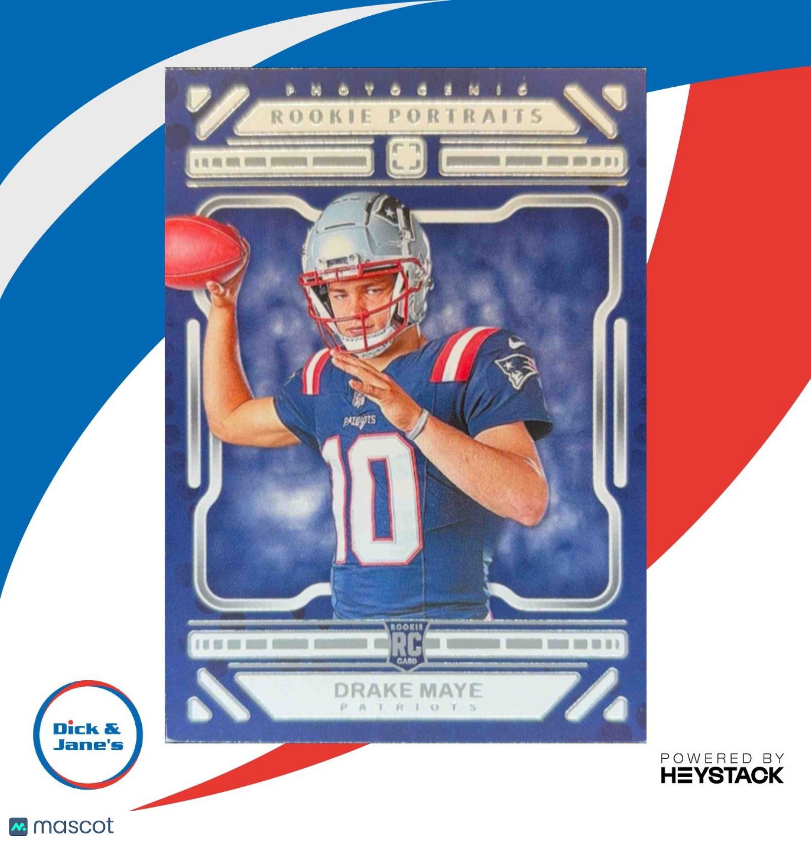 2024 Panini Photogenic Drake Maye #194 Rookie Portrait RC