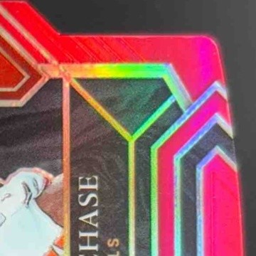 2021 Select Ja'Marr Chase Red and Yellow Prizm Die Cut #247 Club RC Bengals
