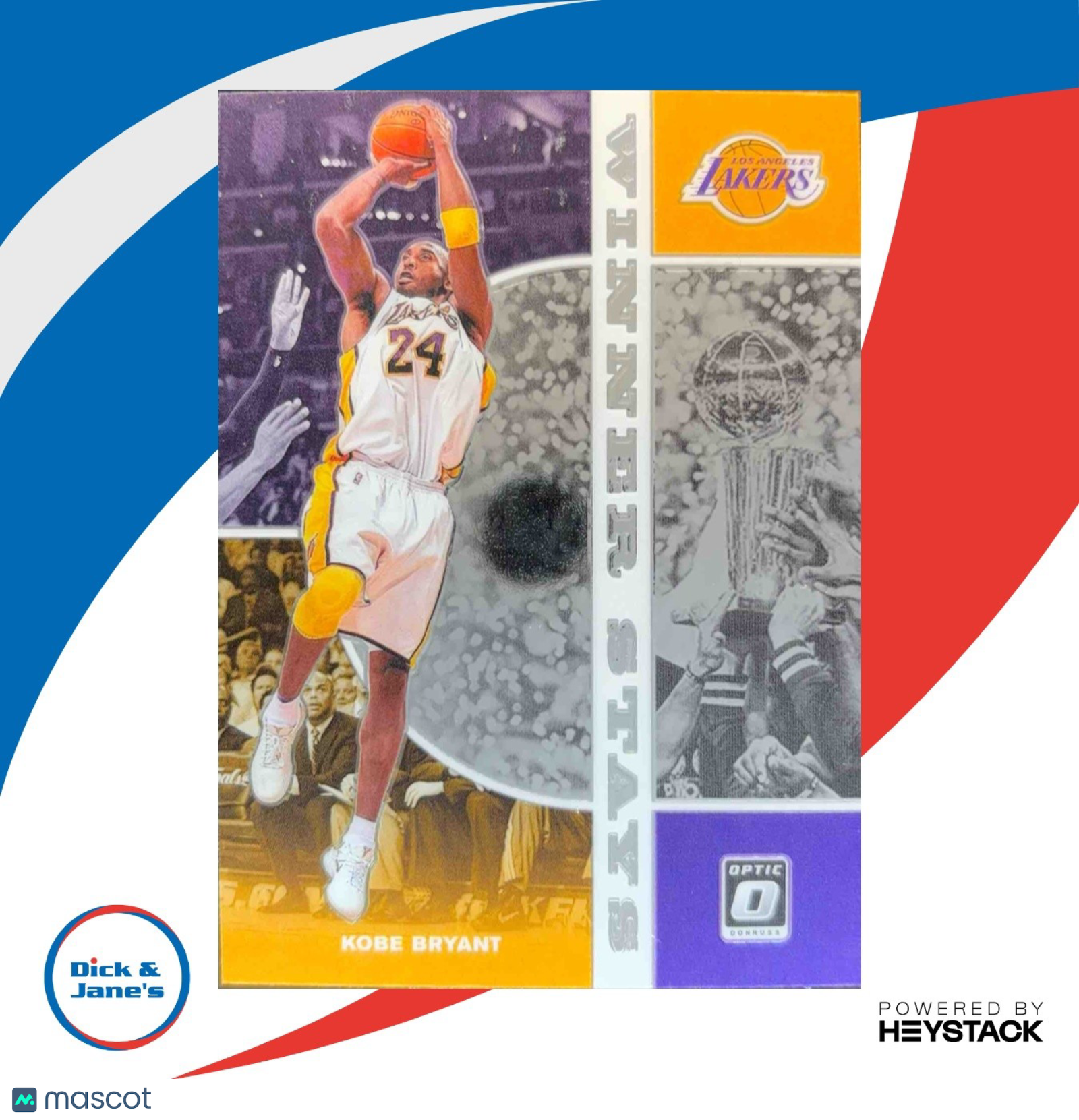 2019-20 Panini Donruss Optic Kobe Bryant Winner Stays #12 Los Angeles Lakers