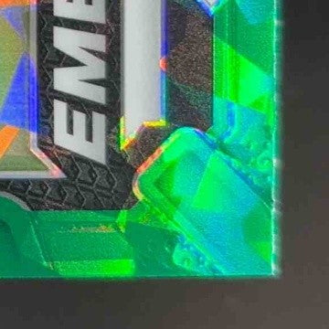 2024 Panini Prizm Bo Nix Emergent Green Ice #3 RC Denver Broncos