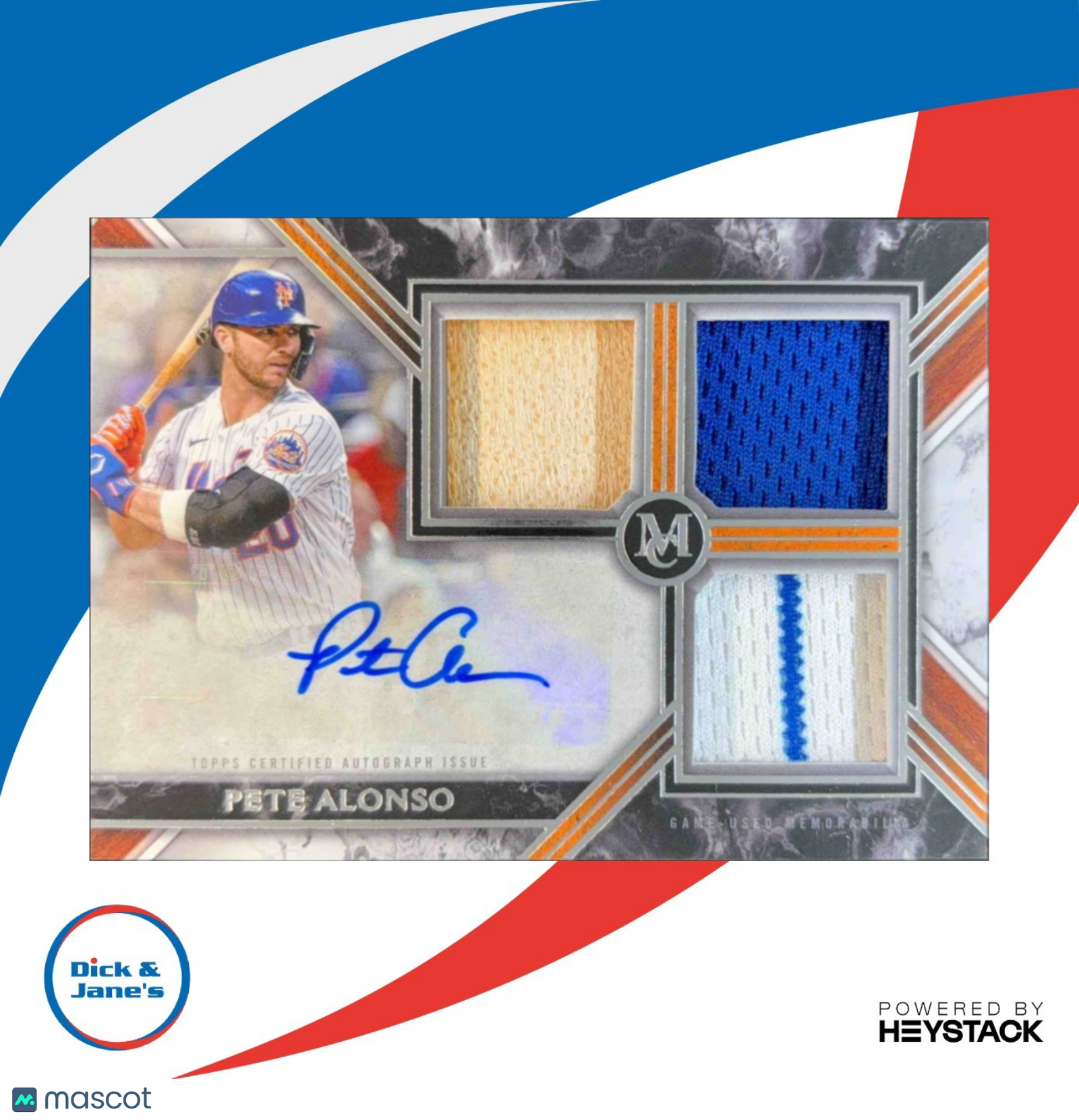 2023 Topps Museum Collection Pete Alonso Archival Auto 88/299 New York Mets