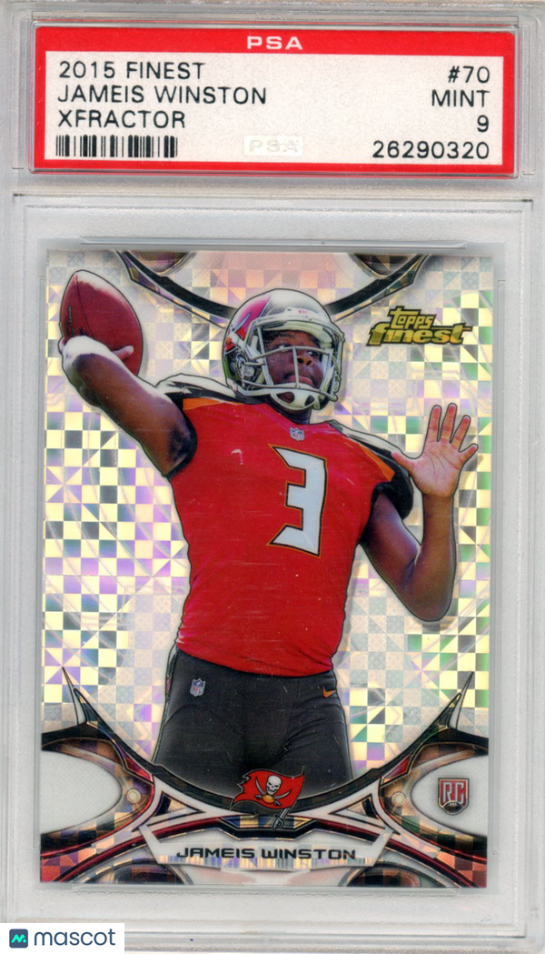 2015 Finest Jameis Winston #70 PSA 9 Football