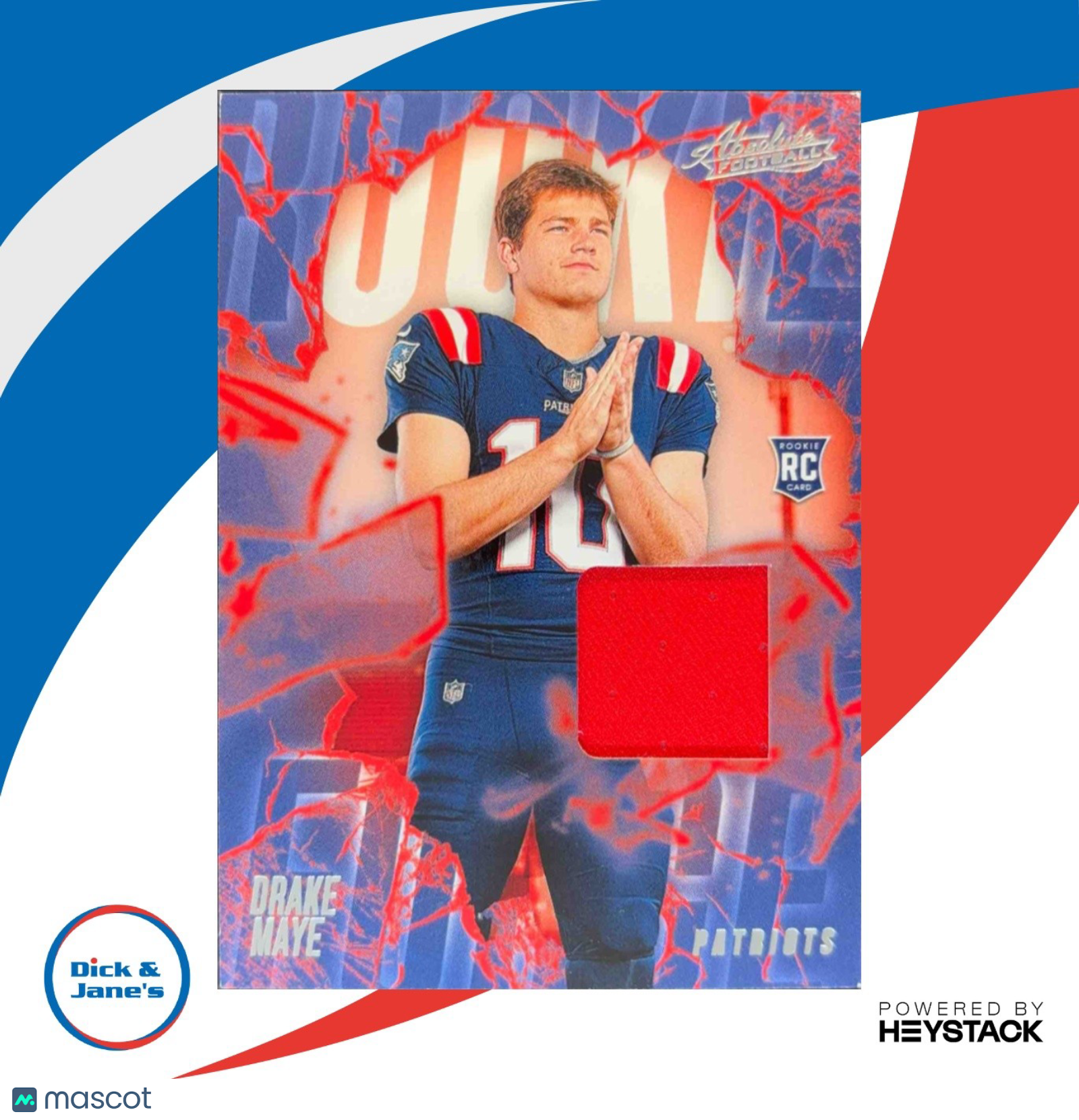 2024 Panini Absolute Drake Maye Rookie Force #RF-DME Memorabilia RC