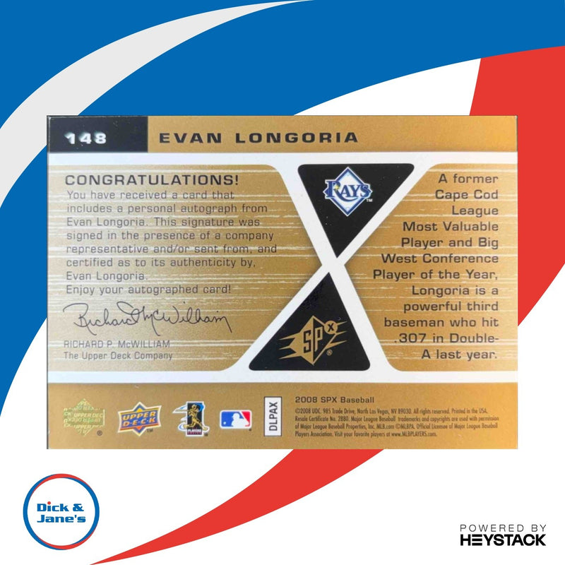 2008 SPx Evan Longoria