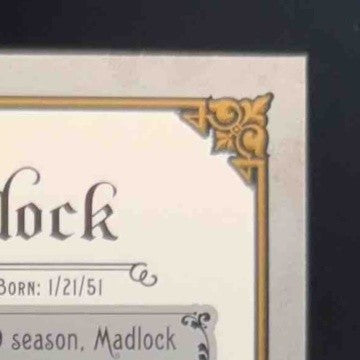 2006 Fleer Greats of the Game Bill Madlock Autograph