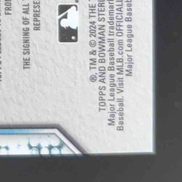 2024 Bowman Sterling Yoshinobu Yamamoto Rookie Auto Blue Refractor 09/25 Dodgers