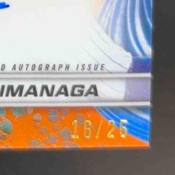 2024 Bowman's Best Shota Imanaga Best of 2024 Auto Orange Refractor 16/25 Rookie