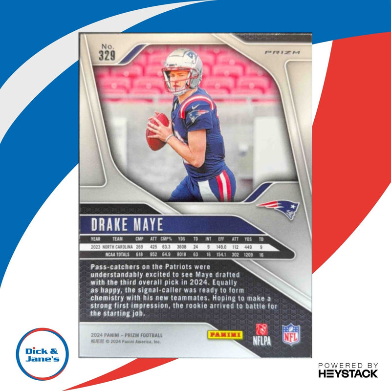 2024 Panini Prizm Drake Maye Lazer