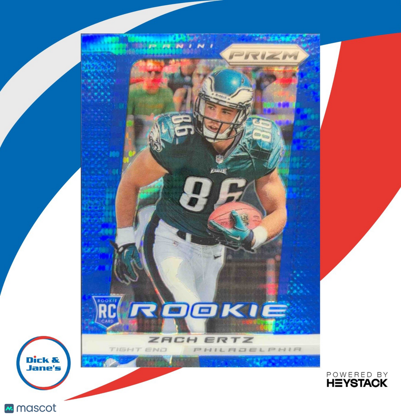 2013 Panini Prizm Zach Ertz Prizms Blue Pulsar