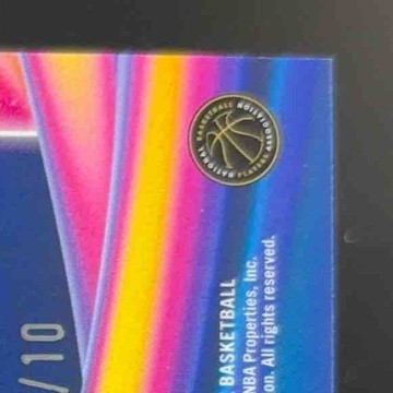 2023-24 Hoops Premium Stock Anthony Davis Anti Gravity Gold Ice 9/10 Lakers