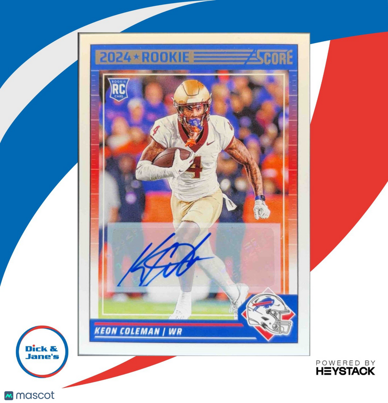 2024 Panini Score Keon Coleman Signatures