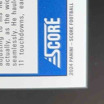 2024 Panini Score Keon Coleman Signatures