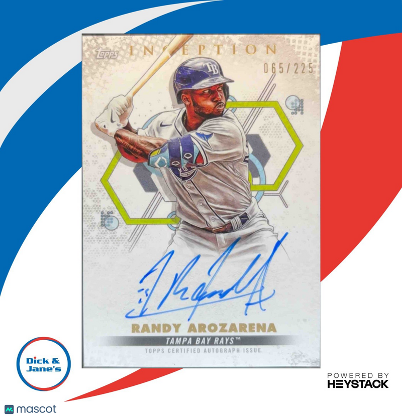 2022 Topps Inception Randy Arozarena Rookie and Emerging Stars Auto /225 Rays