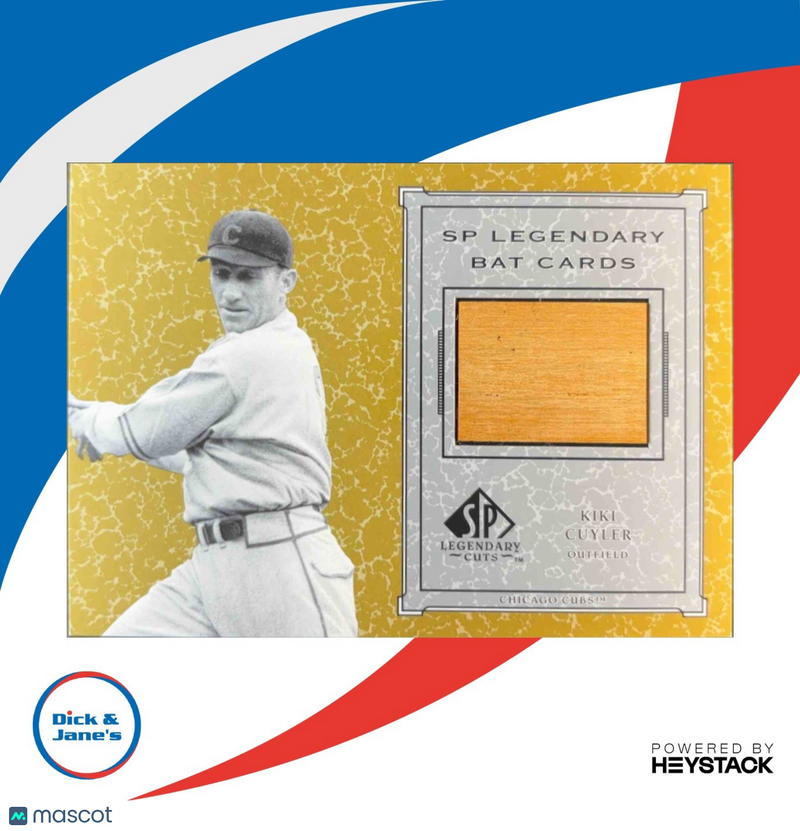 2001 SP Legendary Cuts Kiki Cuyler Game Bat